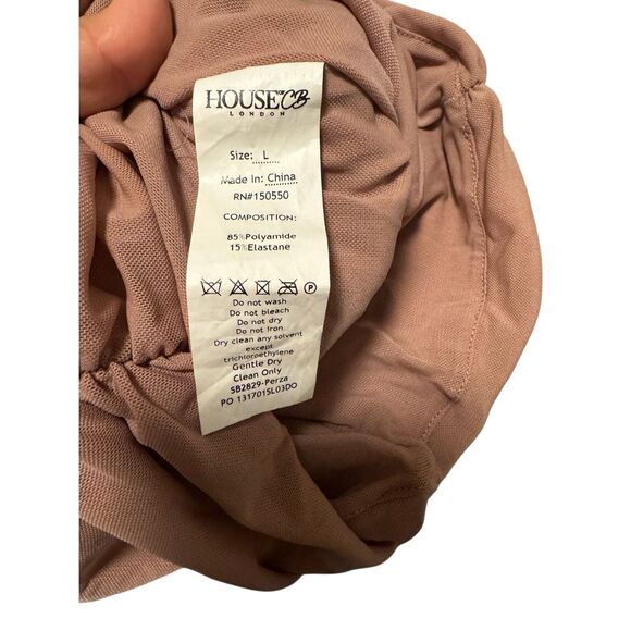 House of CB Bodycon ruched high neck mesh dress - EUC - Picture 4 of 6